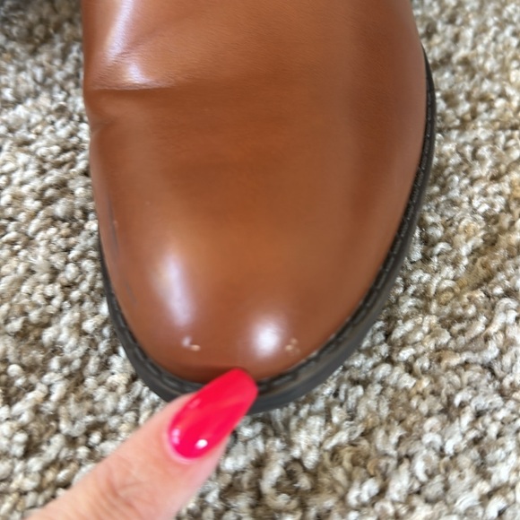 Tommy Hilfiger 9.5M Brown Cognac Tall Autumn Boots - Picture 7 of 15